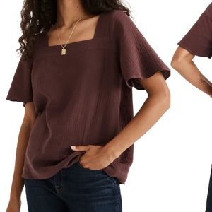 XS madewell fig (deep purple) top